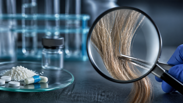 Drogen in Haaren Nachweisbarkeit [Bildinhalt mit KI erstellt]