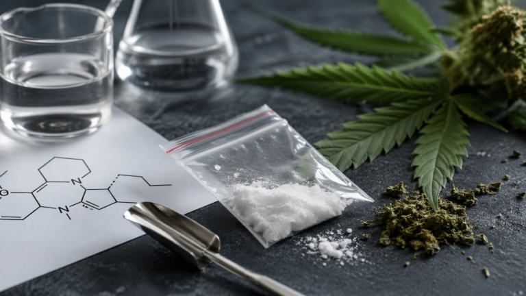 Synthetische Cannabinoide: Wirkung, Risiken und Nachweisbarkeit [Bildinhalt mit KI erstellt]