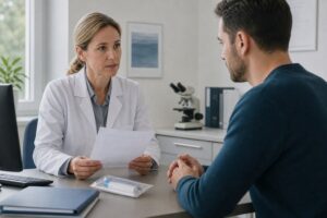 Drogentest bei Bewährung: Ablauf, Kosten & Folgen [Bildinhalt mit KI erstellt]