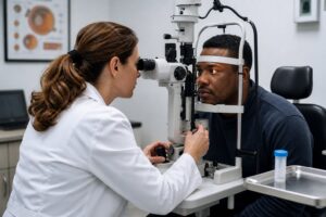 Cocaïne et maladies oculaires : risque de glaucome et signes d’alerte [Bildinhalt mit KI erstellt]