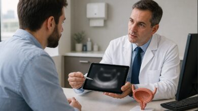Urologische Beratung zu Blasenschäden [Bildinhalt mit KI erstellt]
